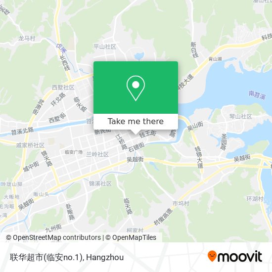 联华超市(临安no.1) map