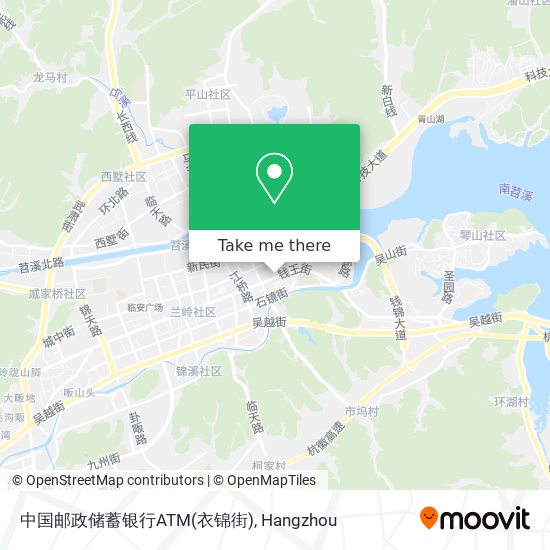 中国邮政储蓄银行ATM(衣锦街) map