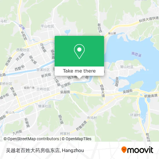 吴越老百姓大药房临东店 map