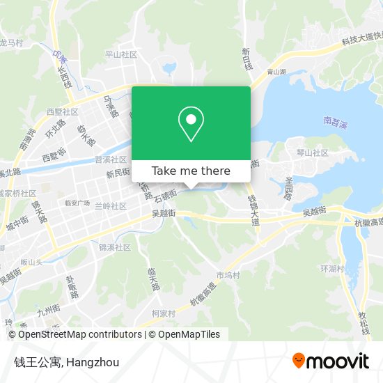 钱王公寓 map
