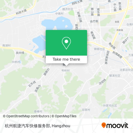 杭州航捷汽车快修服务部 map