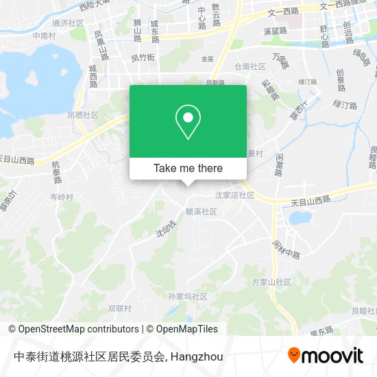 中泰街道桃源社区居民委员会 map