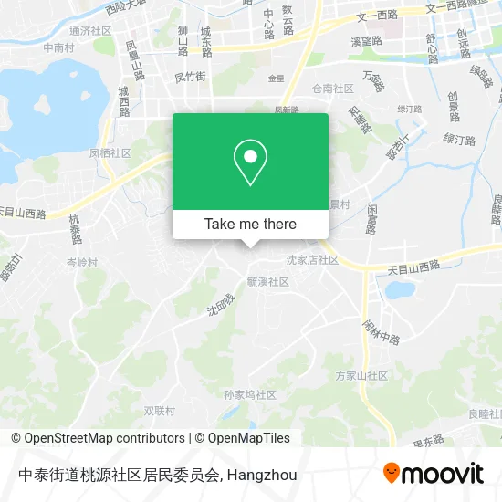 中泰街道桃源社区居民委员会 map