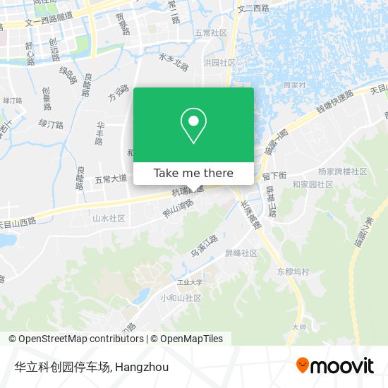 华立科创园停车场 map
