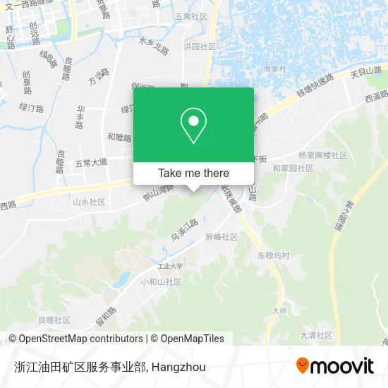 浙江油田矿区服务事业部 map