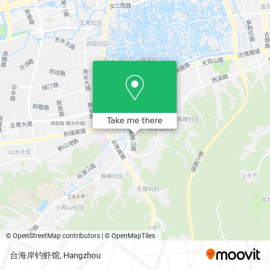 台海岸钓虾馆 map