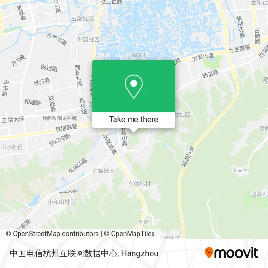 中国电信杭州互联网数据中心 map