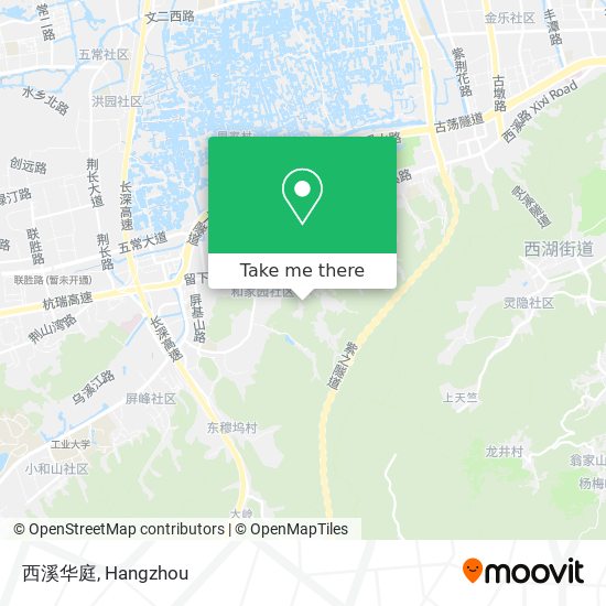 西溪华庭 map