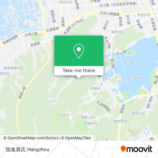 隐逸酒店 map