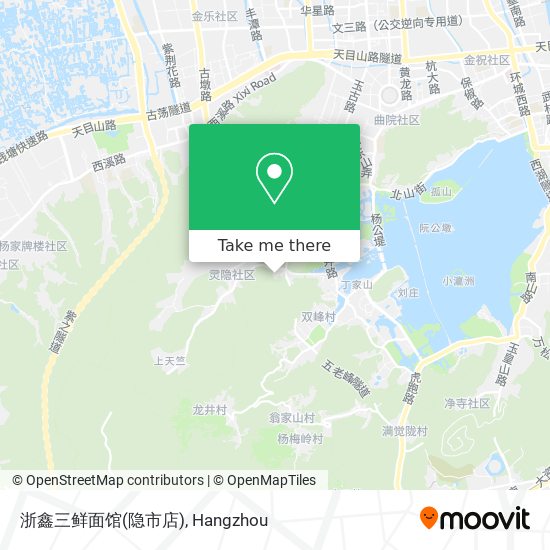 浙鑫三鲜面馆(隐市店) map