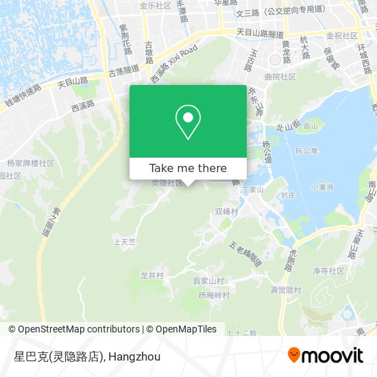 星巴克(灵隐路店) map