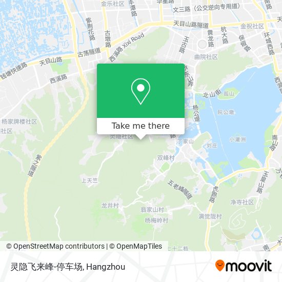 灵隐飞来峰-停车场 map
