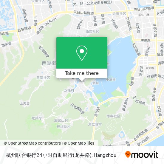 杭州联合银行24小时自助银行(龙井路) map