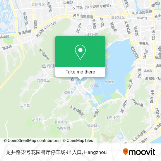 龙井路柒号花园餐厅停车场-出入口 map