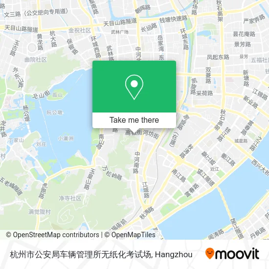 杭州市公安局车辆管理所无纸化考试场 map