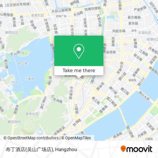 布丁酒店(吴山广场店) map