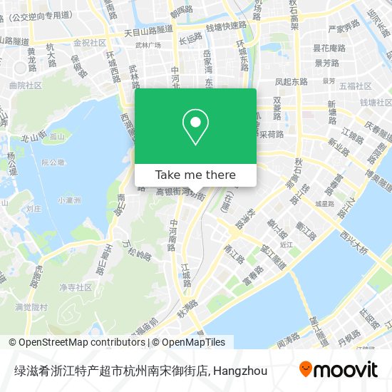 绿滋肴浙江特产超市杭州南宋御街店 map