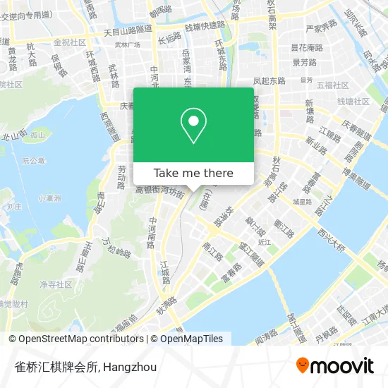 雀桥汇棋牌会所 map