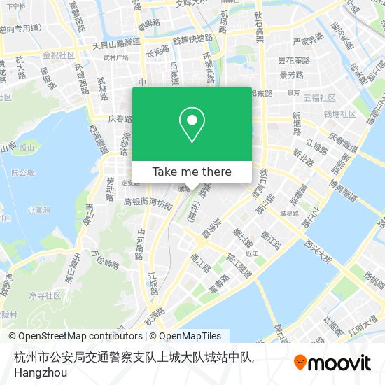 杭州市公安局交通警察支队上城大队城站中队 map