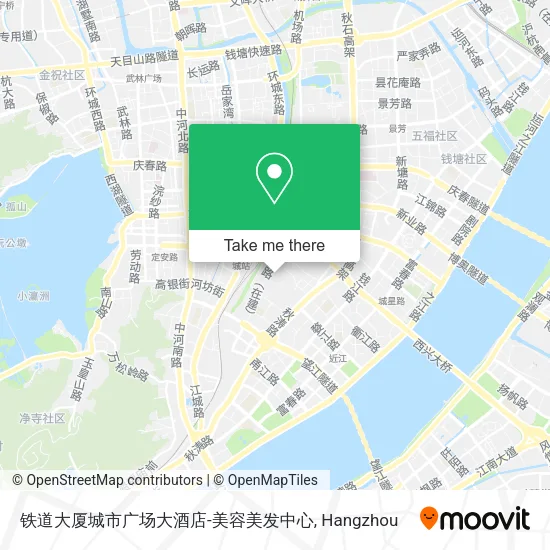 铁道大厦城市广场大酒店-美容美发中心 map