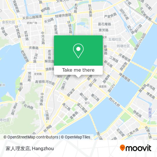家人理发店 map