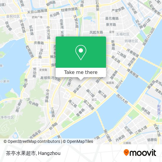 茶亭水果超市 map