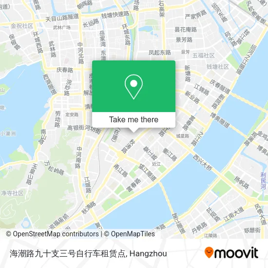 海潮路九十支三号自行车租赁点 map