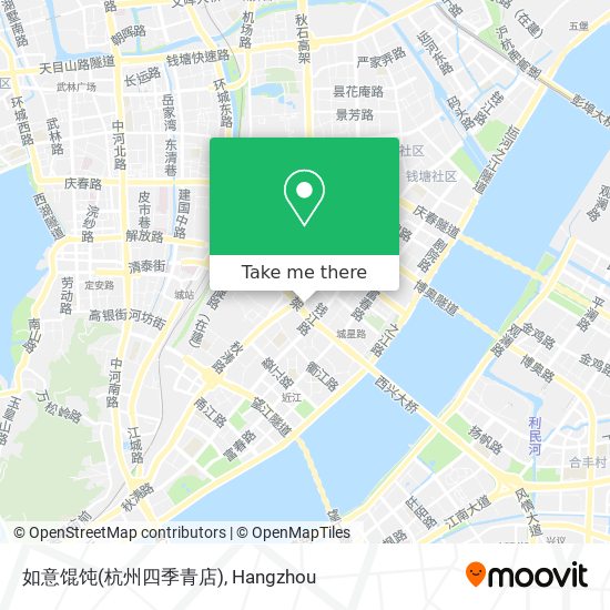 如意馄饨(杭州四季青店) map