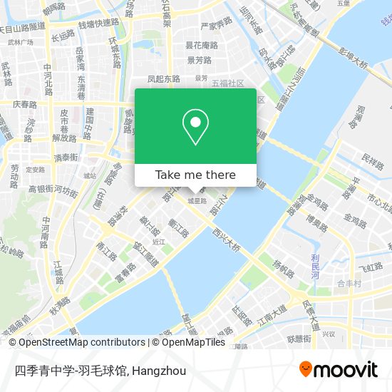 四季青中学-羽毛球馆 map