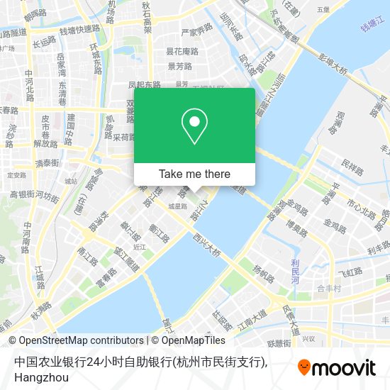 中国农业银行24小时自助银行(杭州市民街支行) map