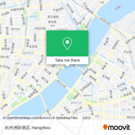 杭州洲际酒店 map