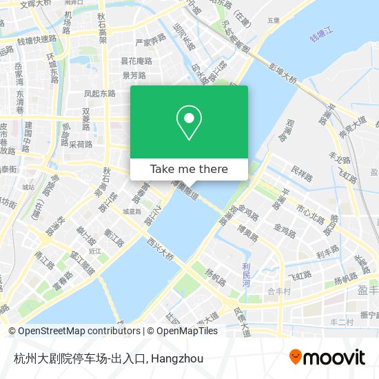 杭州大剧院停车场-出入口 map