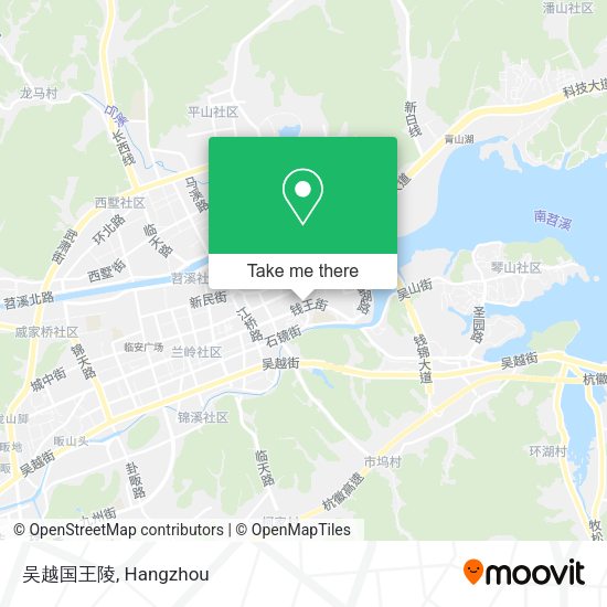 吴越国王陵 map