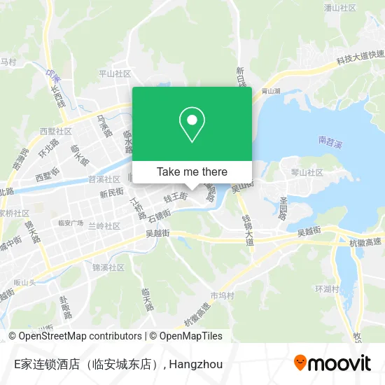 E家连锁酒店（临安城东店） map