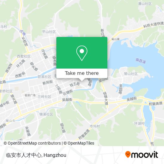临安市人才中心 map
