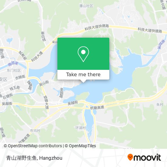 青山湖野生鱼 map