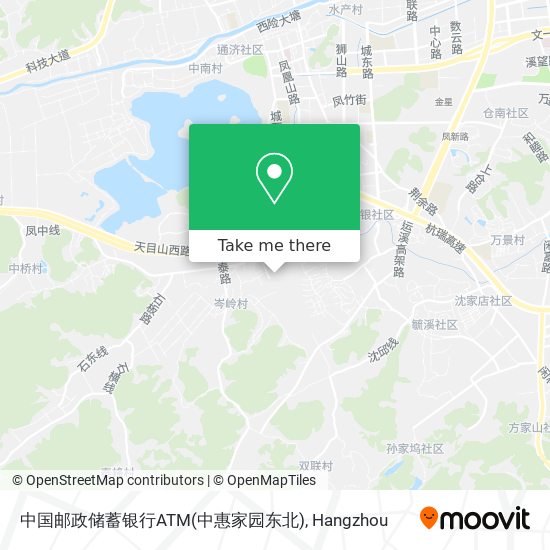 中国邮政储蓄银行ATM(中惠家园东北) map