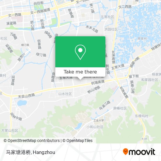 马家塘港桥 map
