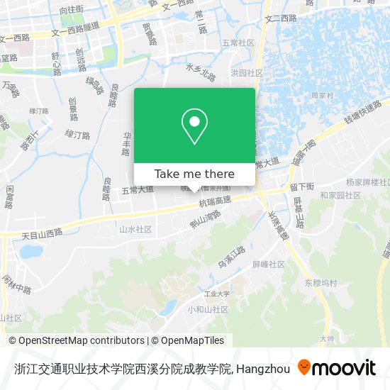 浙江交通职业技术学院西溪分院成教学院 map
