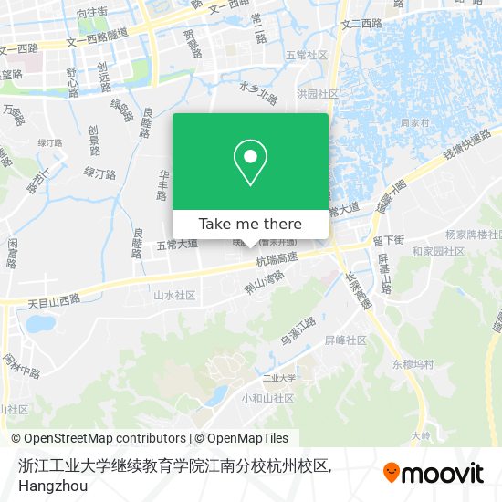 浙江工业大学继续教育学院江南分校杭州校区 map