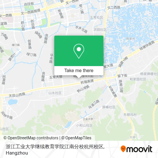 浙江工业大学继续教育学院江南分校杭州校区 map