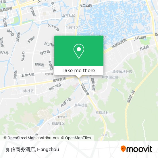如信商务酒店 map