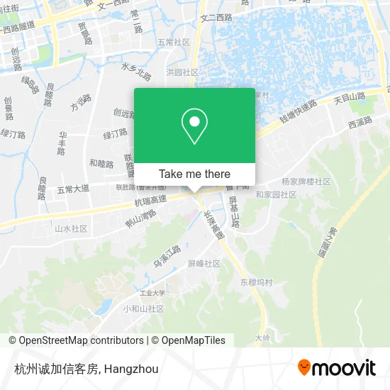 杭州诚加信客房 map