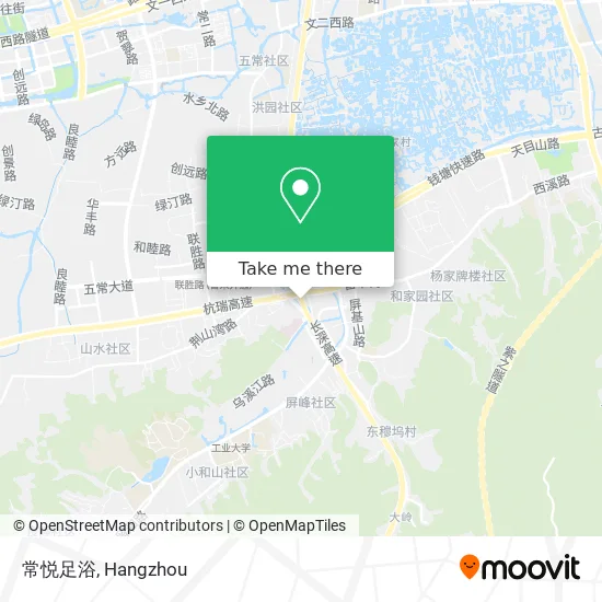 常悦足浴 map
