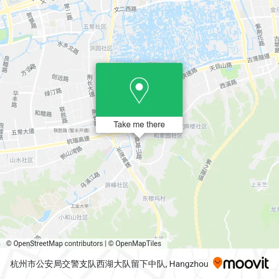 杭州市公安局交警支队西湖大队留下中队 map