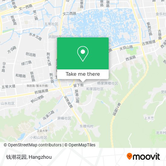 钱潮花园 map