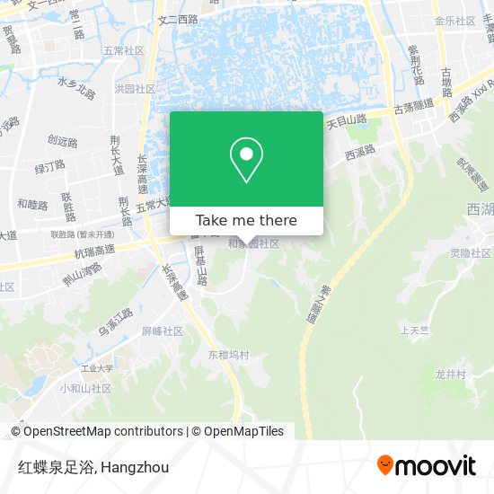 红蝶泉足浴 map