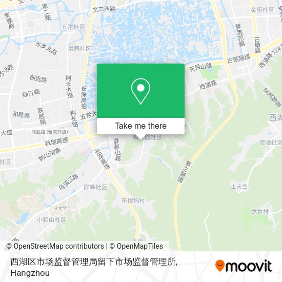 西湖区市场监督管理局留下市场监督管理所 map
