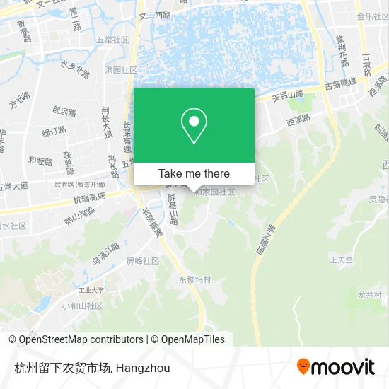 杭州留下农贸市场 map