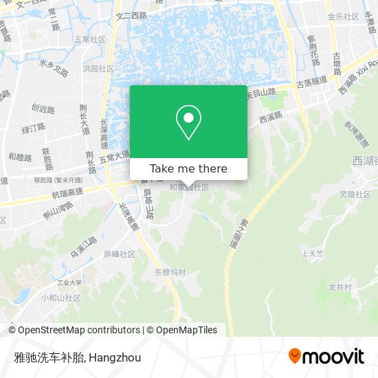 雅驰洗车补胎 map